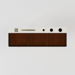 1200mm Floating Leather Makeup Vanity with Tempered Glass10
