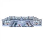 ANATOLIA Grey Nine Seater Modular U-Shaped Floor Sofa Set2