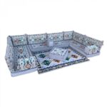 ANATOLIA Grey Nine Seater Modular U-Shaped Floor Sofa Set3