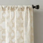 Anuel Trellis Jacquard Sheer Rod Pocket Curtain Panel5