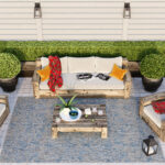 Aqua Flatweave Outdoor Rug & Carpets