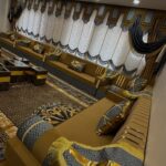Arabic Majlis Jalsa, Wooden Bench for Restaurant and Cafés6