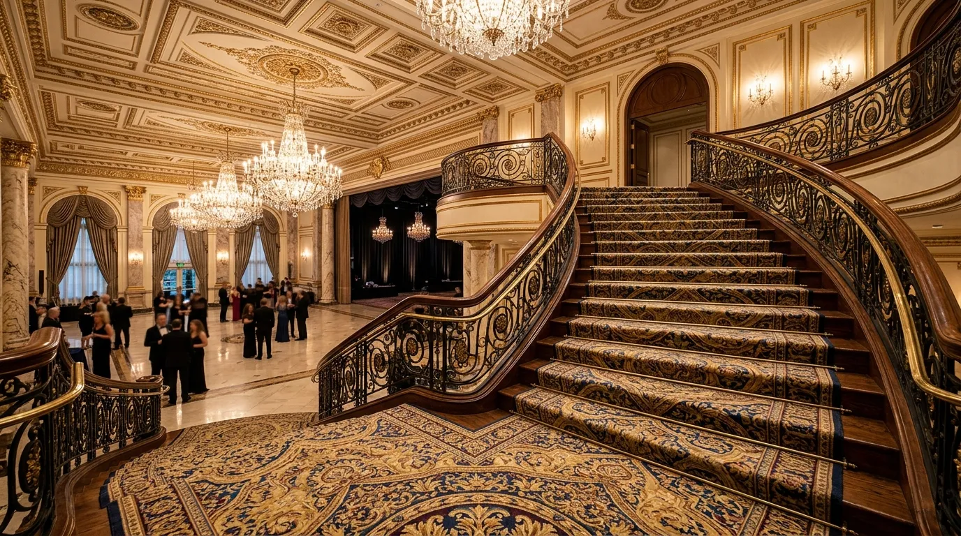 Ballroom Exhibition Hall Stairs Carpet