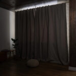 Black Soundproof Linen Curtains With S Fold Heading2