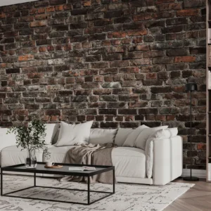 Brick Black Wallpaper