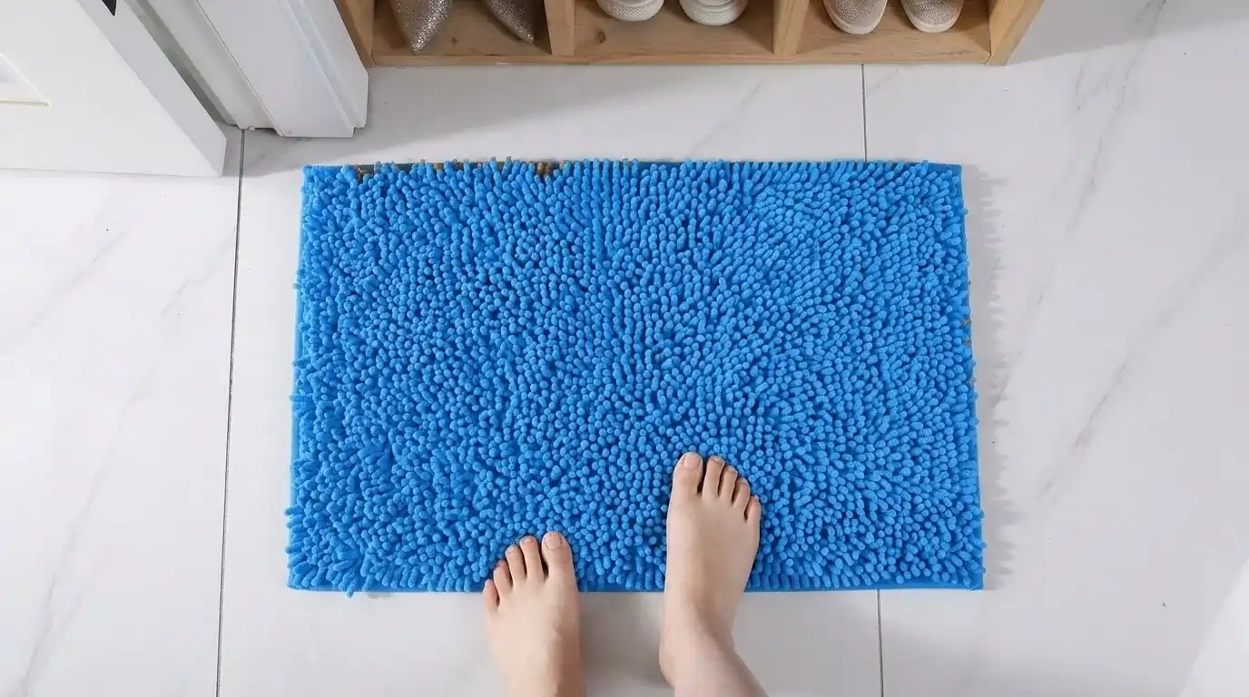 Chenille Microfiber Bath Mat Dubai Non-Slip Bathroom Rug
