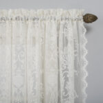 Christy Floral Lace Rod Pocket Curtain Panel4