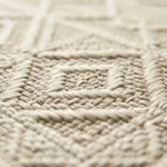 Cream Geometric Outdoor Rug & Carpets