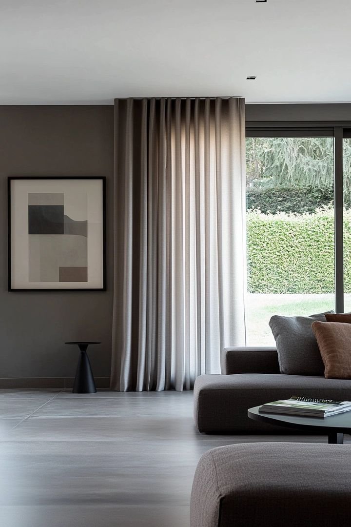 Curtain Ideas for a Grey Living Room