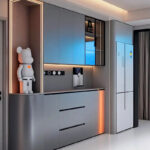 Customized Luxury Modern Display Cabinet Expandable Wood Furniture for Home Living Room2