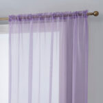 Daxin Solid Sheer Voile Rod Pocket Curtain5