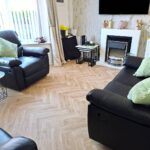 Light Oak Herringbone Vinyl Flooring Dubai