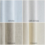 Ecru Heavyweight Linen Soundproof Curtains with Multitape Heading6