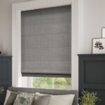 Electric Harrow Tonal Grey Roman Blind2