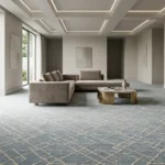 Essential Flair Blue & Ivory Wall to Wall Carpet