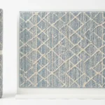 Essential Flair Blue & Ivory Wall to Wall Carpet
