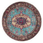 Flatwoven Washable Round Rug