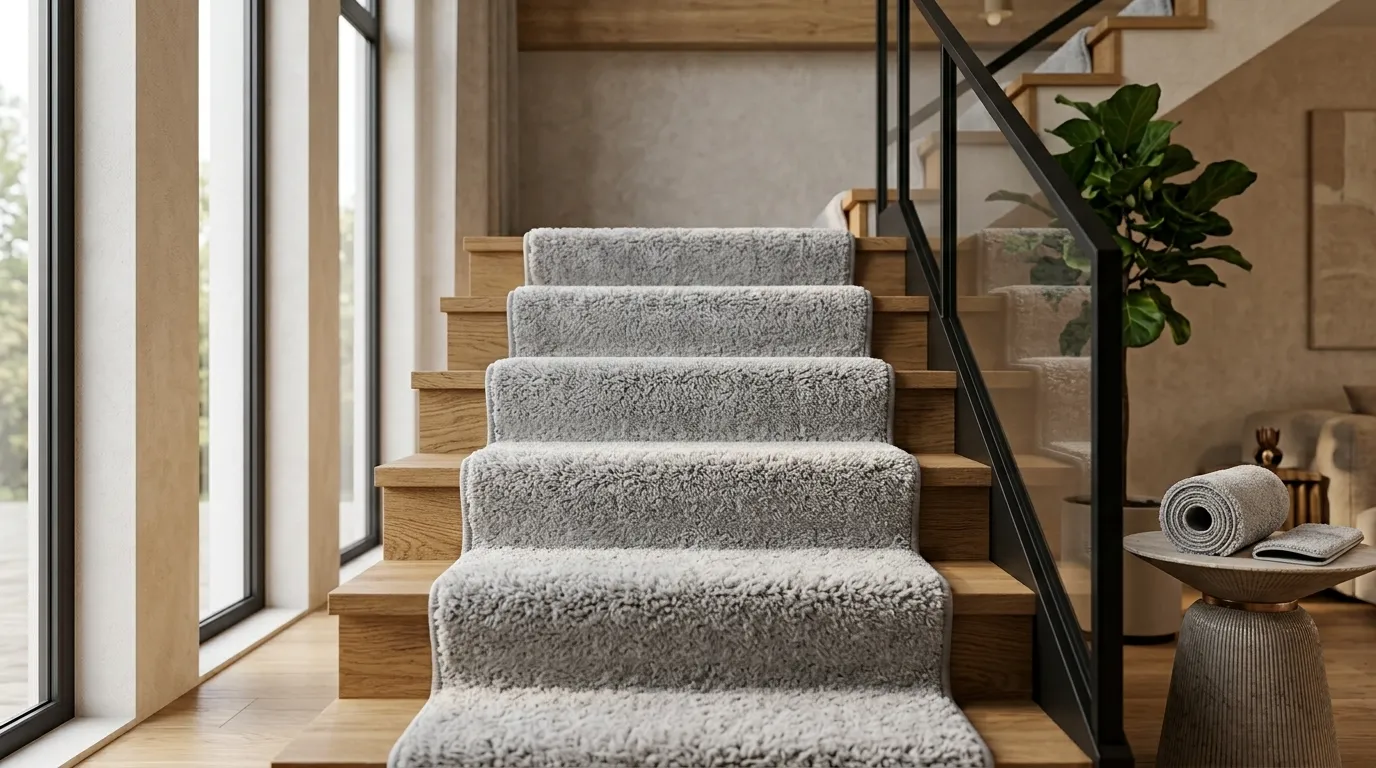 Fluffy Anti-slip Stair Carpet