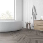 Grey Rustic Oak Herringbone SPC Flooring
