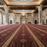 Harmain Maroon Masjid Carpet