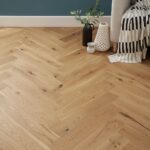 Harvest Brown Oak Herringbone Flooring