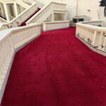 High Pile Shaggy Tufted Red Carpet