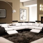 L Shaped Design Recliner Leather Sectional Sofa1