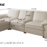 L Shaped Faux Leather Sofa2