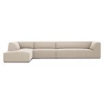LENNY 5 seater sofa with chaise longue 366X180cm in velvet or corduroy1