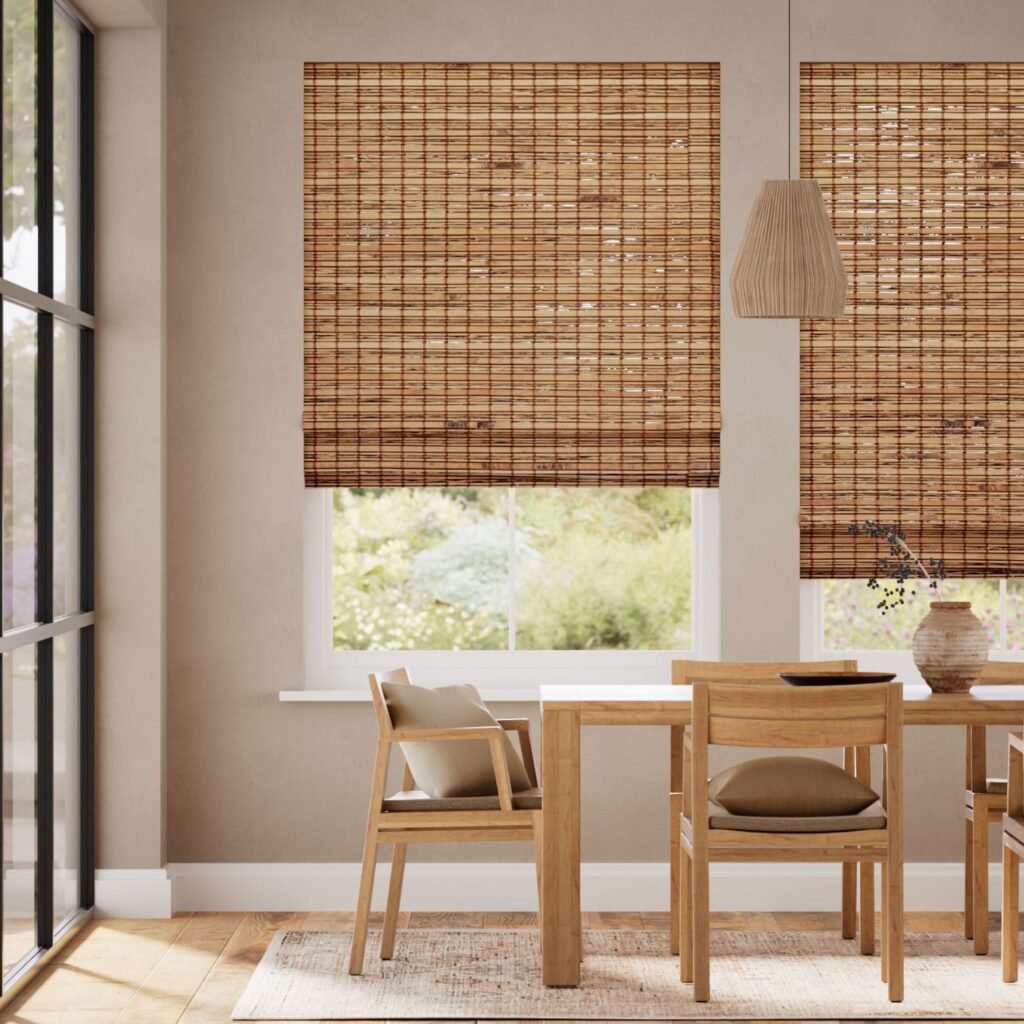 Loreto Walnut Roman Blind1