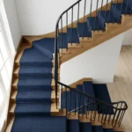 Luxury Blue Stair Runner Carpet