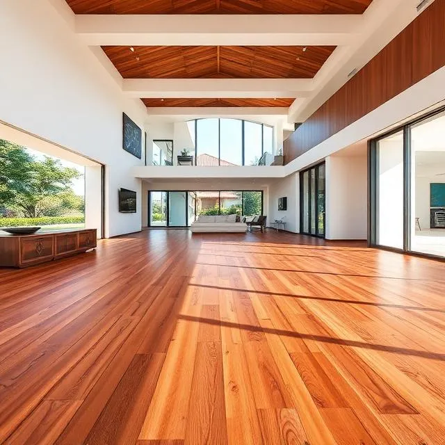 Merbau Three Strip Engineered Wood Flooring