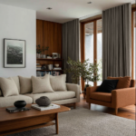 Natural Heavyweight Linen Soundproof Curtains with Multitape Heading1
