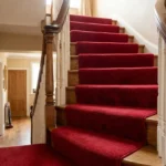 Needle Punched Red Stair Carpet