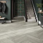 Plank Ingot Grey Herringbone Click Lvt Flooring