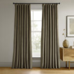Olivia Signature Thermal Lined 100% Blackout Velvet Curtains1