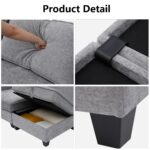 Oversize Corner Modular Sectional Sofa Set, Convertible L Shaped Couch2