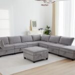 Oversize Corner Modular Sectional Sofa Set, Convertible L Shaped Couch3