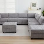 Oversize Corner Modular Sectional Sofa Set, Convertible L Shaped Couch4