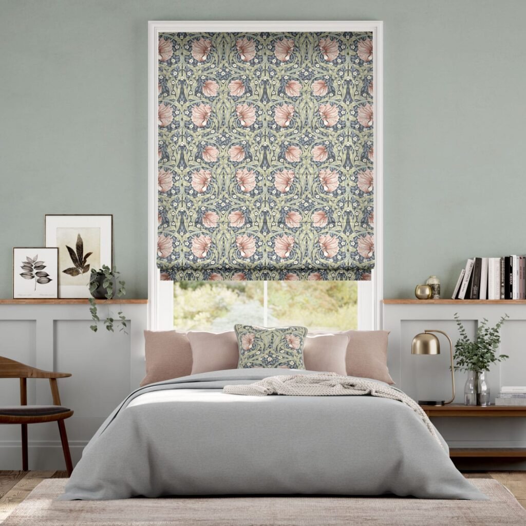 Pimpernel Blush Roman Blind1