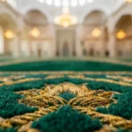 Saff-e-Awwal Green Masjid Saf Carpet