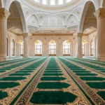 Saff-e-Awwal Green Masjid Saf Carpet