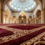 Saff-e-Awwal Maroon Masjid Saf Carpet