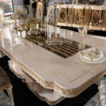 Savoy Gold Leaf Dining Table1