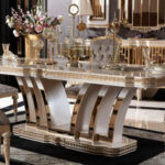 Savoy Gold Leaf Dining Table4