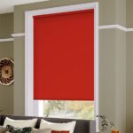 Sevilla Blackout Vivid Red Roller Blind2