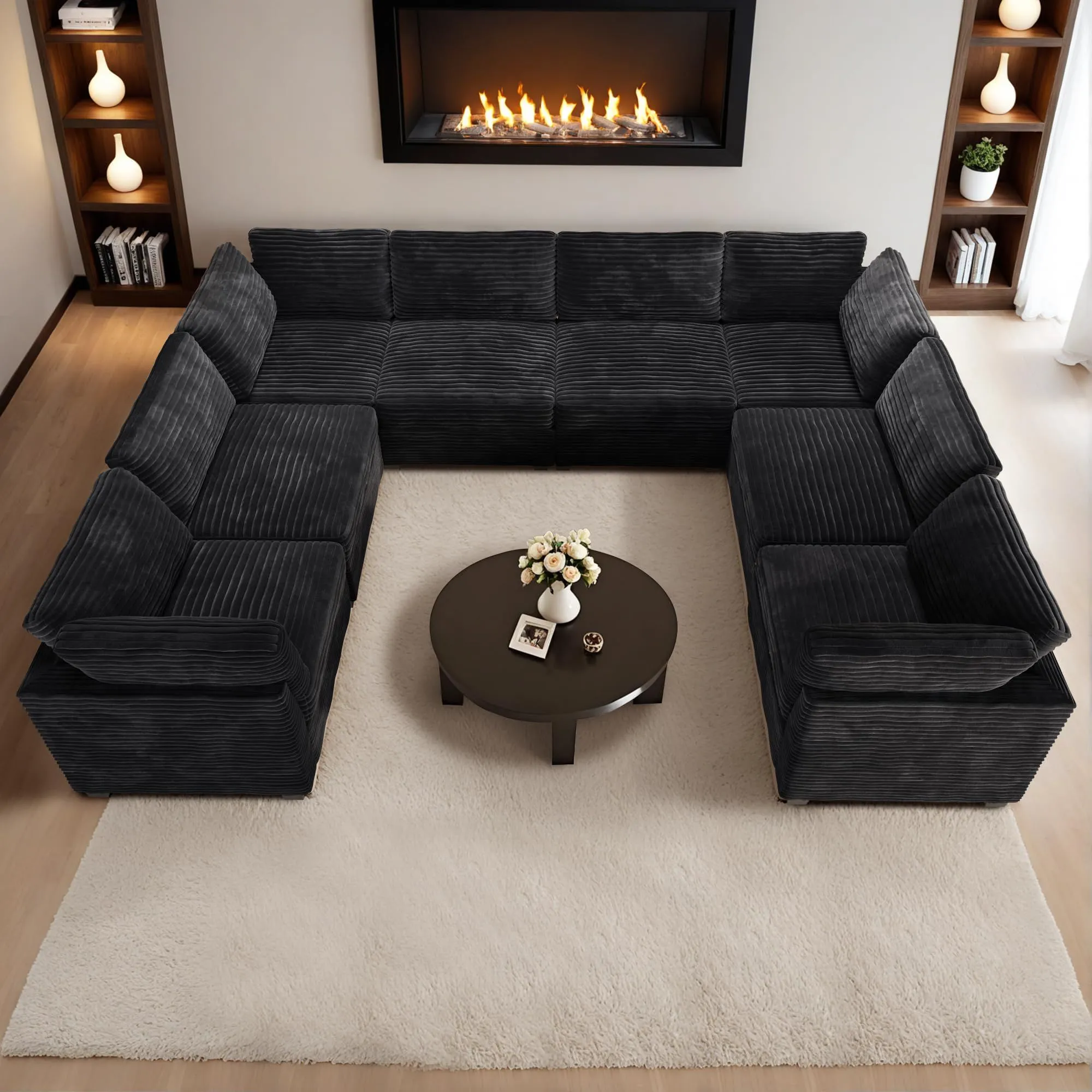 U shape sofa