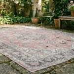 Vintage Pink Grey Outdoor Carpet - Soutil