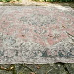 Vintage Pink Grey Outdoor Carpet - Soutil