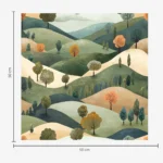 Funny hills with tree Wallpaper